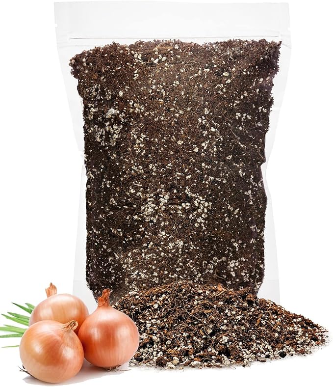 GARDENERA Premium Organic Potting Soil for Onions - (2 Quart Bag)