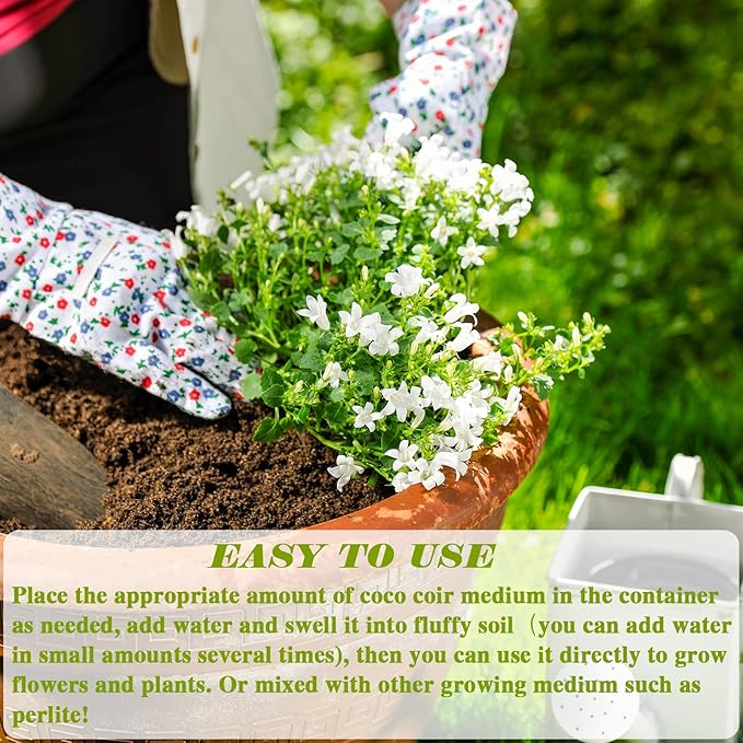 ZeeDix Coco Coir Potting Soil, 150pcs 30mm Compressed Coconut Fiber Seed Starter Soil Pellets, Coco Peat Soil Discs for Indoor Outdoor Plants, Herbs, Houseplants, Flowers, Succulents, Vegetables