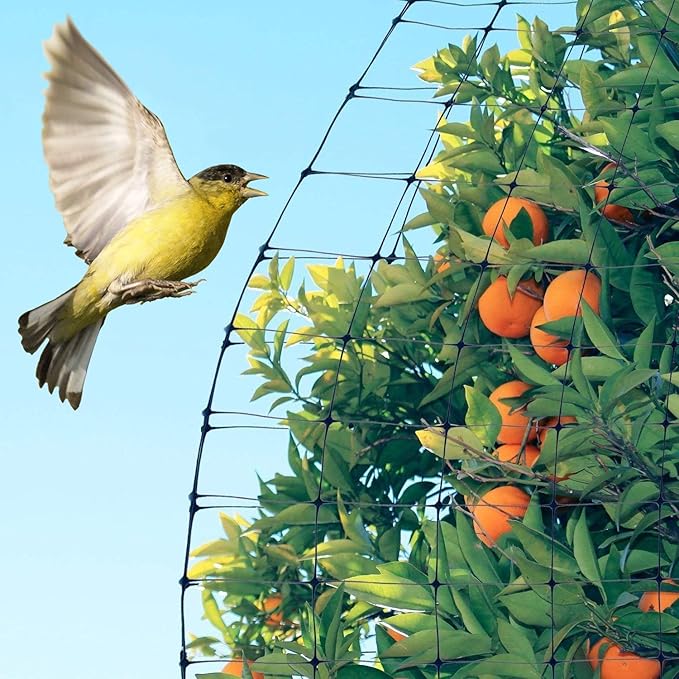Deer Fence Netting, 7 x 100 Feet Anti Bird Deer Protection Net Reusable Protective Garden Netting for Plants Fruit Trees Vegetables Against Birds and Other Animals