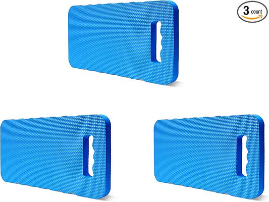 Gardzen 3-Pack Garden Kneeling Pad - For Gardening, Baby Bath, Yoga, Pilates, Exercise, Blue