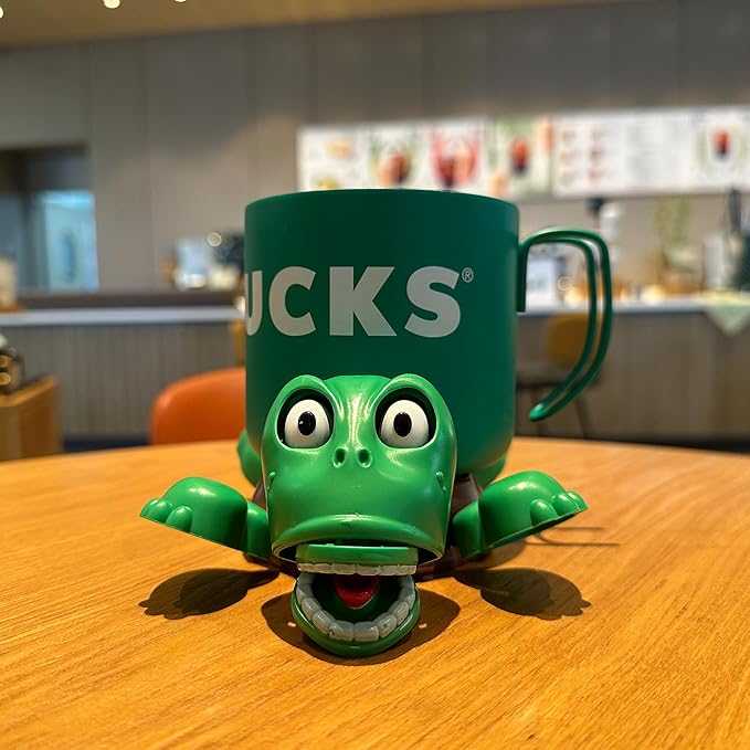 JOD® Turtle Cup Holder, Turtle Coaster with Funny Expression, 2 PCS Cup Holder with Liftable Limbs & Expressive Face for Turtles,Tortoise Lover Gag Gifts Home Decor (2PC-Green)