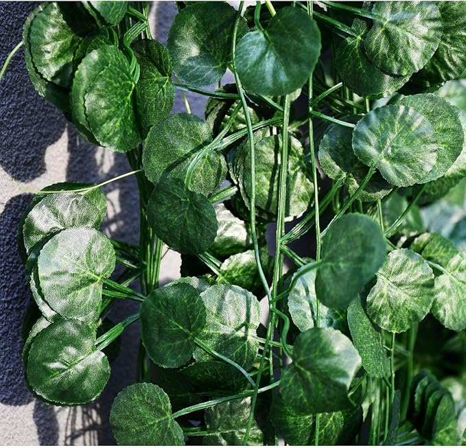 24 Pack 174 FT Artificial Ivy Garland, Fake Vines UV Resistant Greenery Leaves Faux Leaf Plants Hanging Aesthetic Forest Jungle Vines for Home Bedroom Party Garden Wall Room Décor