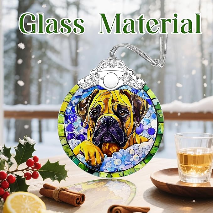 Bullmastiff Dog Christmas Ornaments: Christmas Tree Ornaments, Holiday Decor for Pet Lover, Stocking Stuffers, Gift Ideas, Xmas Gifts & Gifts for Dog Lover