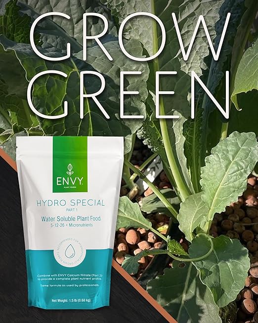 ENVY Hydro Special, Veggie and Herb Combo Kit, 3 Pound - Hydroponic Plant Fertilizer - for Indoor and Outdoor Plants, Professional Grade, Water Soluble, Made in USA