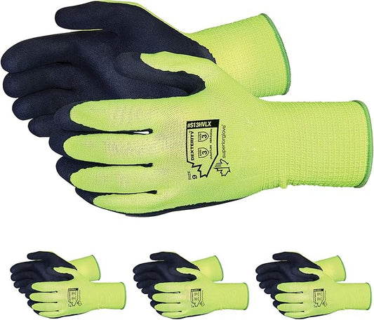 Superior Heavy Duty Gardening Gloves for Yard Work (3 Pack) Form Fitting Landscaping Glove Puncture Resistant with Composite Knit Breathable Backs Mens Womens Unisex Design - Size X-Large