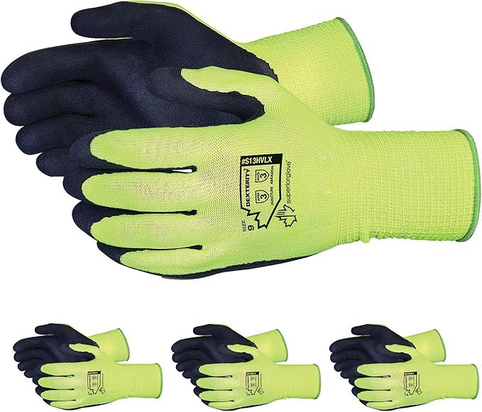 Superior Glove Large 3 Pack Green Protective Gardening Gloves