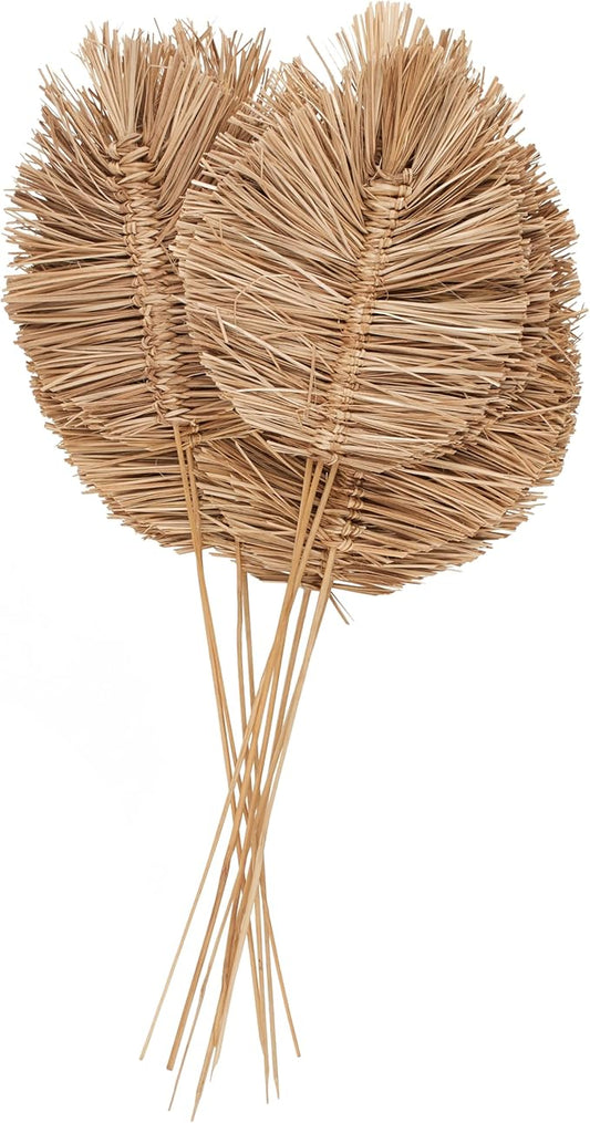 Deco 79 Dried Plant Home Decor Natural Foliage Tall Spear Natural Dried Foliage with Sharp Stems, Foliage for Decoration 17" x 7" x 32", Brown