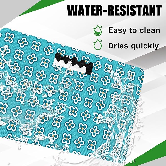 Extra Thick Kneeling Pad — Heavy Duty, Extra Large Foam Kneeler Mat for Gardening,Bathing Baby, Workout Supplies,Water & Dirt Resistant, Lightweight, Lake Blue Teal