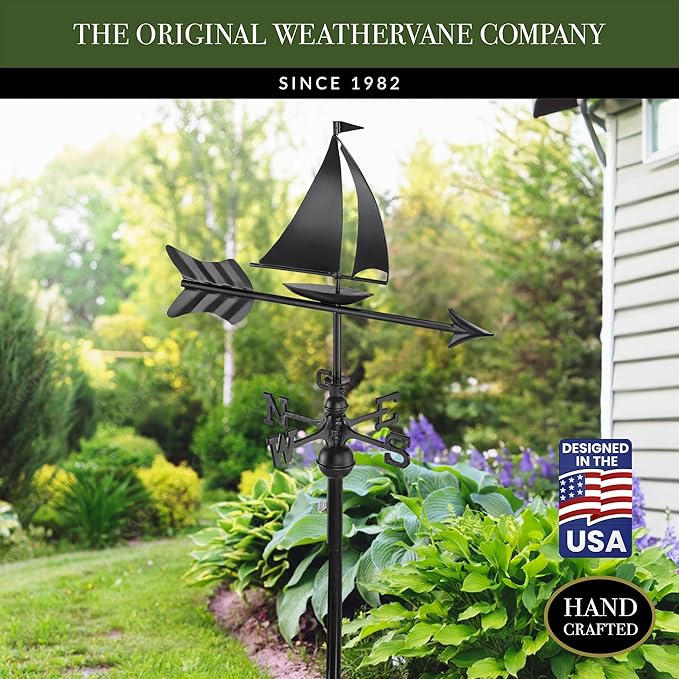 Good Directions Sailboat Weathervane with Gvarden Pole