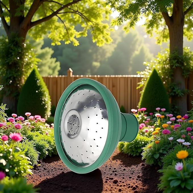 Green Universal Garden Watering Can Rose Head Water Sprinkler Sprayer Fit All Rose Spout Cover Nozzle Replacement Garden Watering Tool, Equipment, Small Watering Can
