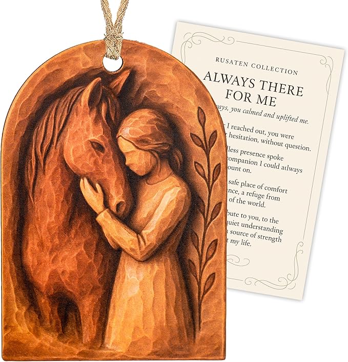 Christmas Horse ornament - Horse gifts for women - Equestrian gifts for women - horse decor - gifts for horse lovers girls - White elephant gifts - Xmas Tree Funny Decoration