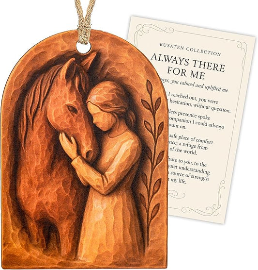 Christmas Horse ornament - Horse gifts for women - Equestrian gifts for women - horse decor - gifts for horse lovers girls - White elephant gifts - Xmas Tree Funny Decoration
