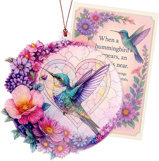 Christmas Ornaments - Hummingbird Christmas Ornament - Hummingbird Gifts for Women - Bird Ornaments for Christmas Tree - Hanging Decor for Xmas Tree - Christmas Ornament 2025 - Gift Exchange