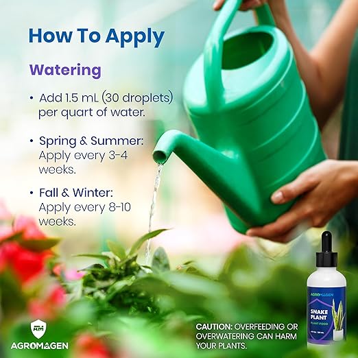 Plant Food with Essential Nutrients & Chelated Micronutrients, Liquid Fertilizer (4 fl.oz.) (Snake Plant)