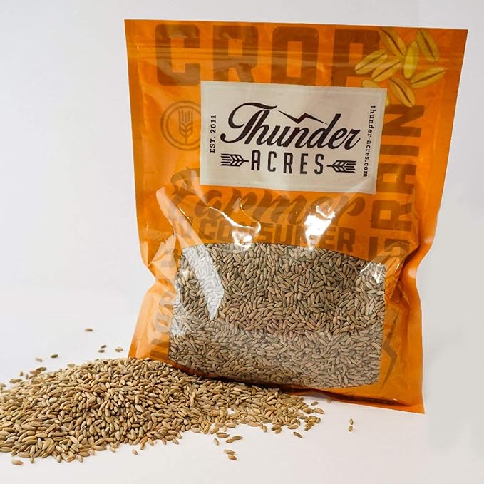 Thunder Acres Organic Winter Rye Seeds, Non-GMO (1 lb)
