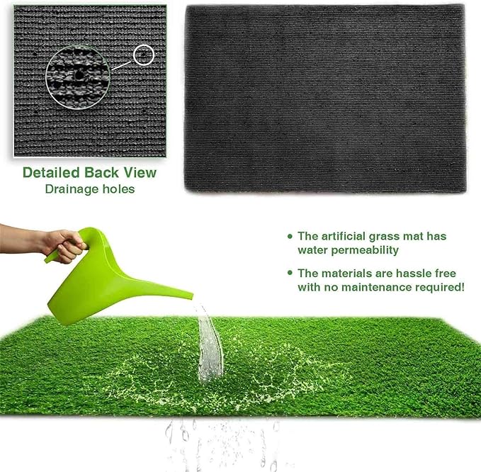 LITA Realistic Artificial Grass Turf Lawn Customized Size 1 x 30 Feet, 1.38" Indoor Outdoor Garden Lawn Landscape Synthetic Grass Mat Fake Grass Rug