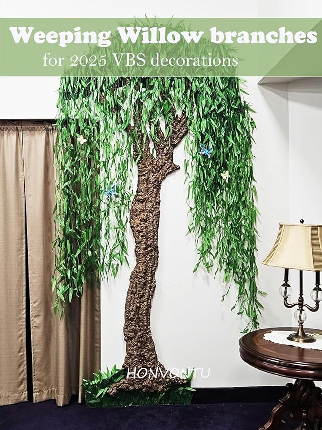 200 Strands 1200FT Fake Ivy Leaves Artificial Ivy Greenery Garland Faux Willow Vines Silk Hanging Plants Home Aesthetic Jungle Party Vines for Bedroom Wedding Patio Garden Wall Room