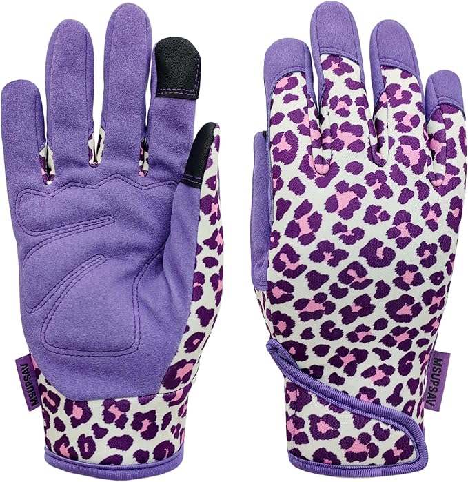 Thorn Proof&Puncture Resistant Gardening Gloves with Grip,Garden Glove for Women, Leather Yard Work Gifts