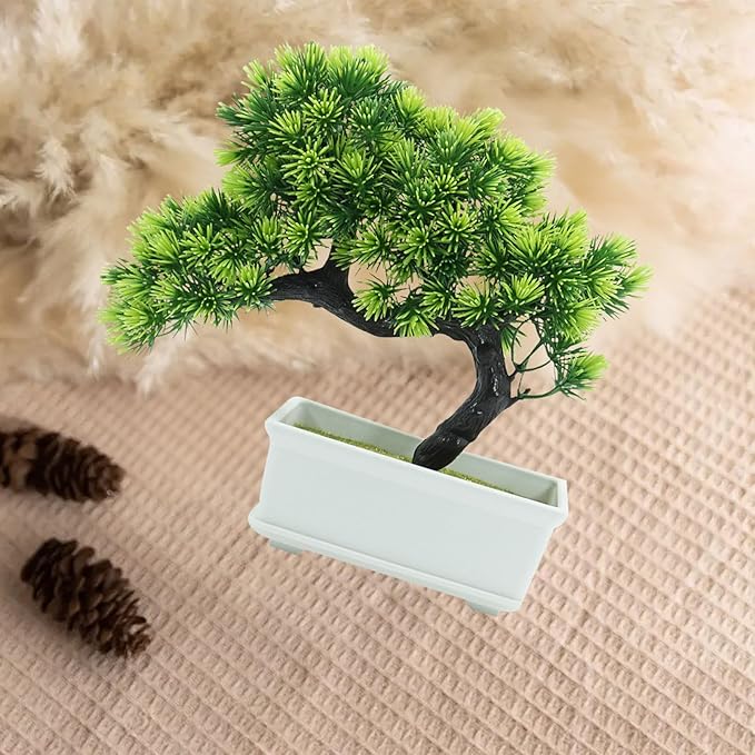Artificial Plants Greenery Bonsai Room Decor Fake Bonsai Tree for Home Decor Indoor Bookshelf Office Desk Bathroom Farmhouse Decor