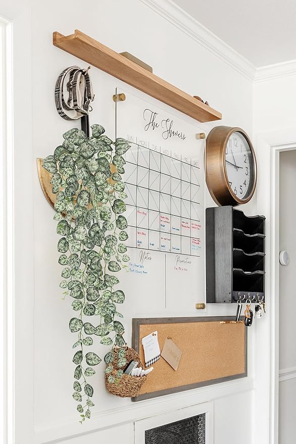 Briful 3 Pack Fake Hanging Plant 39.3" Faux Hanging String of Hearts Plant Faux Trailing Vine with Heart-Shaped Leaves Lush Cascading Artificial Greenery for Home Wall Indoor Outdoor Porch Decor