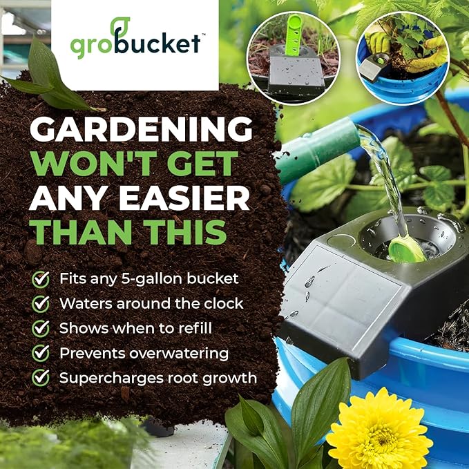 Self-Watering Planter Insert (3PK) - Turn Any Bucket into a Self-Watering Container Garden