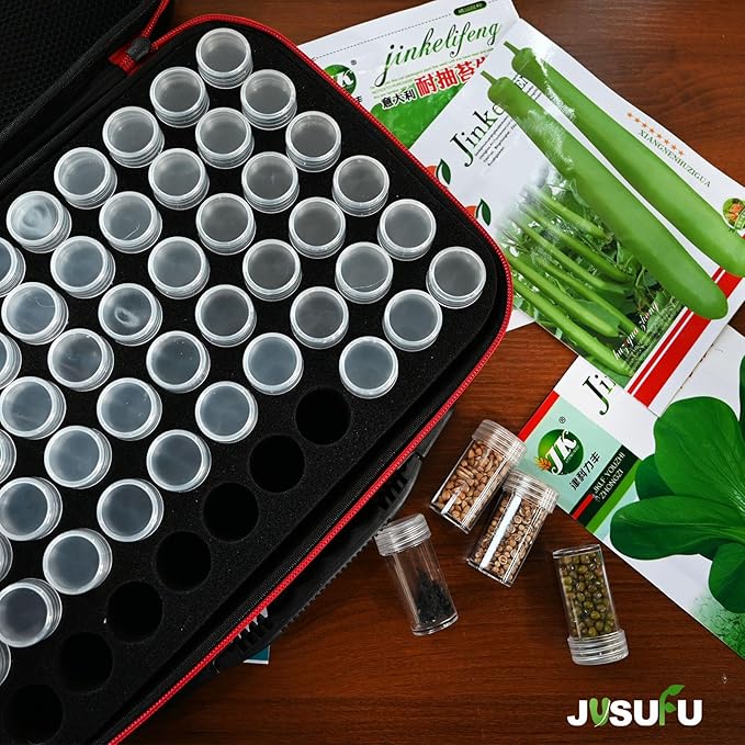 Seed Organizer Storage Box, 60 Slot Seed Organizer For Categorizing And Storing