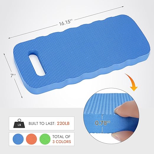 INNO STAGE 3 Packs Extra Thick Kneeling Pad, Large knee cushions Waterproof, Soft & Supportive Foam Knee Pads for Gardening, Baby Bathing, Mechanic, Yoga, Exercise & Workout Supplies