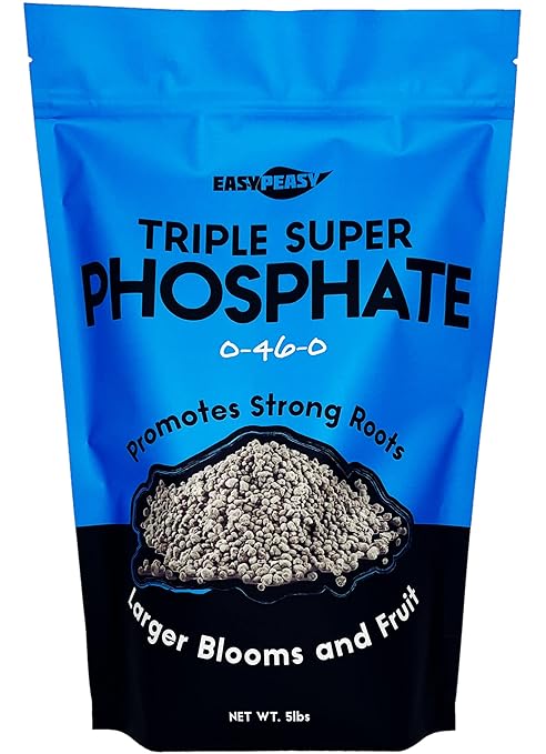TRIPLE SUPER PHOSPHATE FERTILIZER 0-46-0 | phosphorus fertilizer for gardens, lawns, indoor and outdoor plants | ROCK PHOSPHATE PLANT FOOD FERTILIZER FOR ORCHIDS, WISTERIA, CACTUS AND ALL OTHER PLANTS