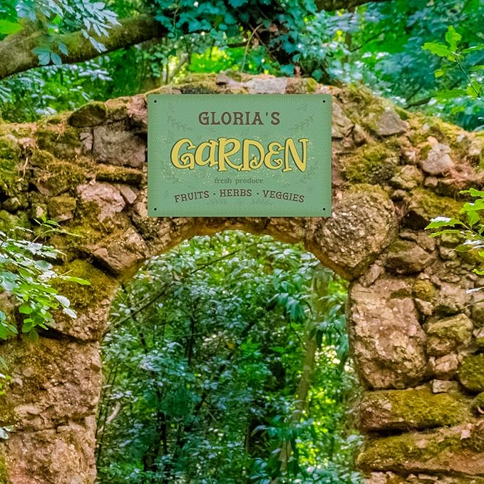Custom Garden Signs, Christmas Holiday Season, Personalized Sign for Garden Decor Sign, 12x18 Inches, Rust Free .063 Aluminum, Fade Resistant, Made in USA by Sigo Signs