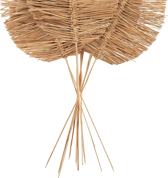 Deco 79 Dried Plant Home Decor Natural Foliage Tall Spear Natural Dried Foliage with Sharp Stems, Foliage for Decoration 17" x 7" x 32", Brown