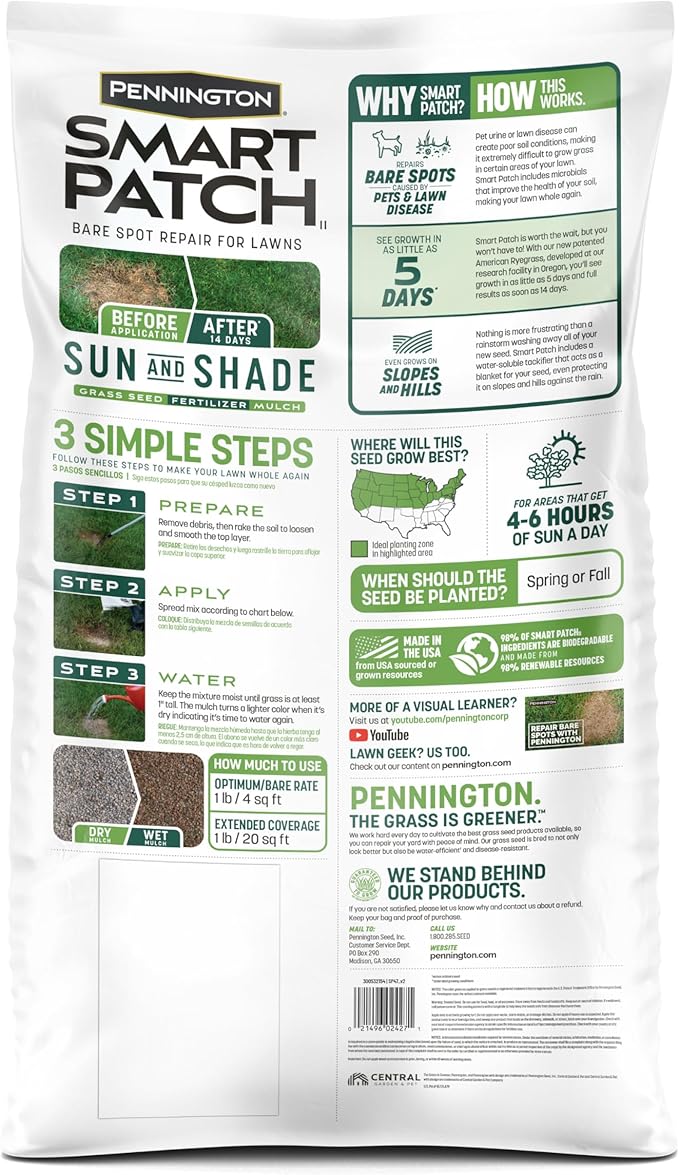 Pennington Smart Patch Sun and Shade Mix 30 lb