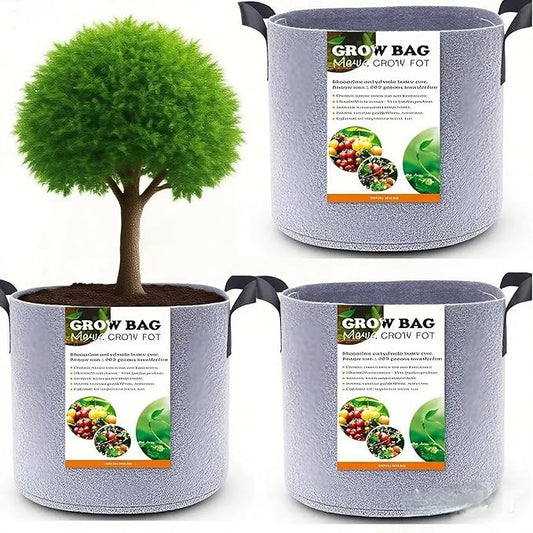 Grow Bags,Gallon Pot,Gallon Grow Bag,Fabric Plant Vegetable Pots,15-35 Gallon Nursery Pots,Deep Plant Pot, Gallon Grow Bags with Handles,3pcs (15 Gallon)