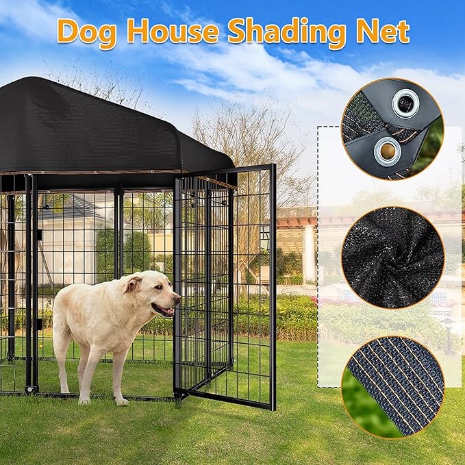 90% Black Shade Cloth, 18x20 FT Mesh Tarp Sun Shade Cloth with Grommets, Sun Protection Sail for Garden Greenhouse Pergola Plants Chicken Coop Patio Outdoor Neting Cover
