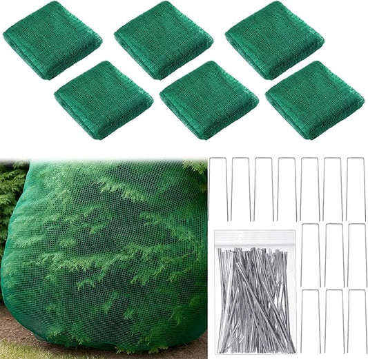 6 Pack 10'x10' Deer Netting Fencing Heavy Duty Bird Netting, Chicken Coop, Fruit Trees, Plants, Plastic Fence, Bird Screen, Outdoor Cover, Garden Protection, Net Material, Plant Barrier