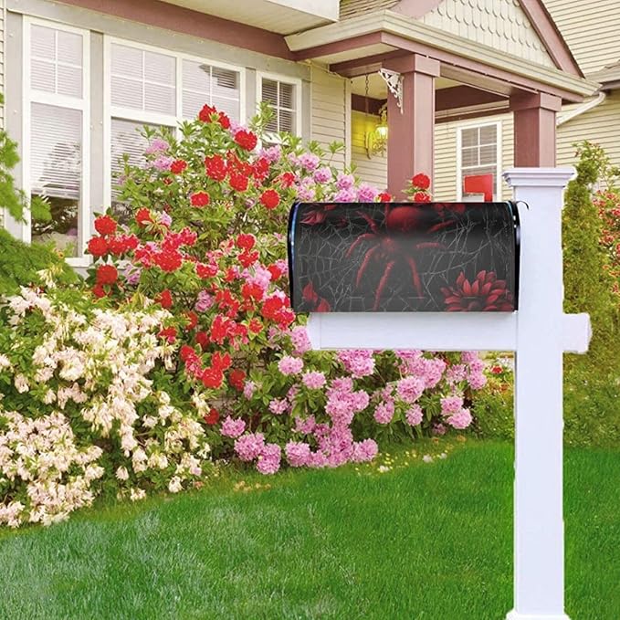 Halloween Mailbox Covers Magnetic Letterbox Covers 21x18 Inch for Garden Outdoor Decoration