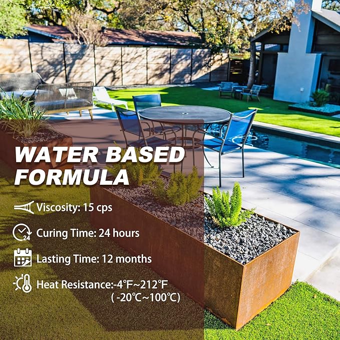 Mulch Glue - 64oz / 0.5 Gallon Landscape Adhesive Gravel Binder Glue with Applicator for Landscaping Concentrate Covers, Garden - Ready to Use Non Toxic Mulch Stabilizer for Pea Gravel, Stones, Bark
