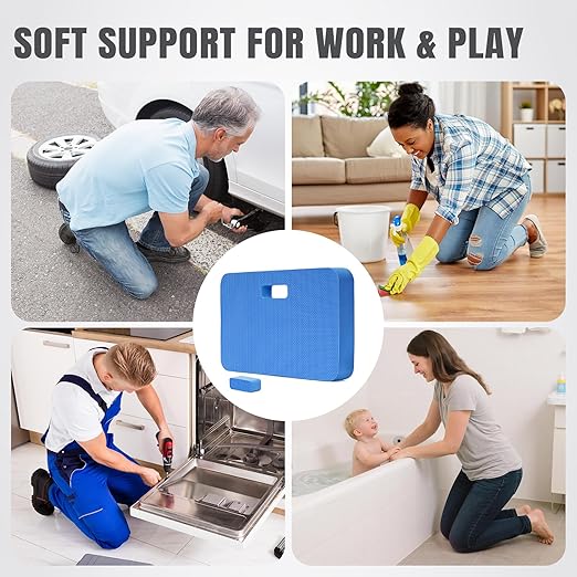 INNO STAGE Extra Thick Kneeling Pad, Large knee cushions Waterproof, Soft & Supportive Foam Knee Pads for Gardening, Baby Bathing, Mechanic, Yoga, Exercise & Workout Supplies