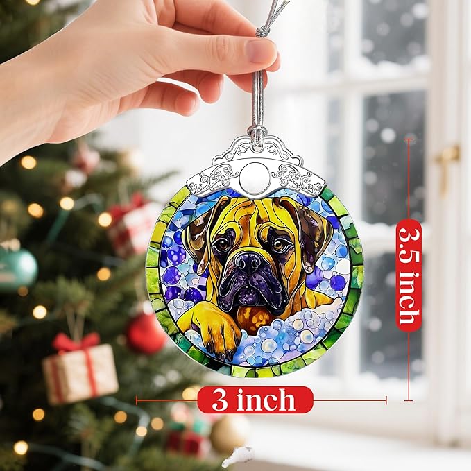 Bullmastiff Dog Christmas Ornaments: Christmas Tree Ornaments, Holiday Decor for Pet Lover, Stocking Stuffers, Gift Ideas, Xmas Gifts & Gifts for Dog Lover