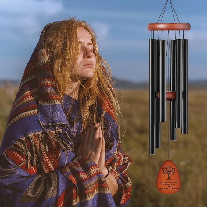 Memorial Wind Chimes for Loss of Loved One,32" Tree of Life Sympathy Wind Chime in Memory of a Loved one Like Mother Father, Ideal Bereavement/Sympathy Gifts for Condolence and Funeral