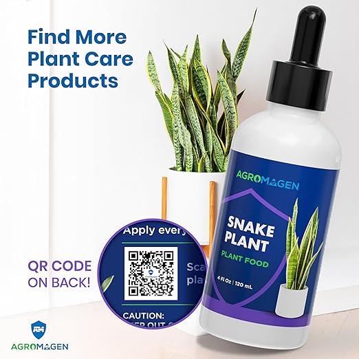 Plant Food with Essential Nutrients & Chelated Micronutrients, Liquid Fertilizer (4 fl.oz.) (Snake Plant)