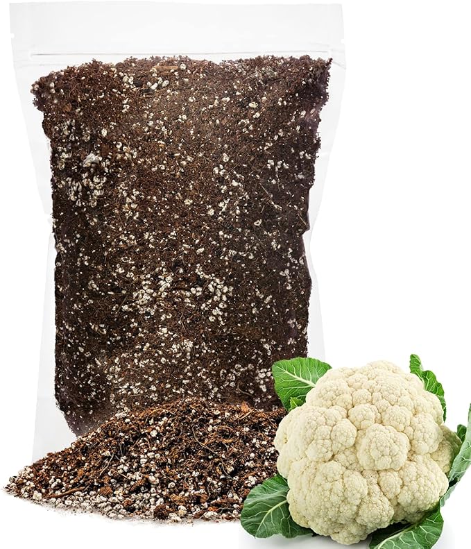 GARDENERA Premium Organic Potting Soil for Cauliflower - (4 Quart Bag)