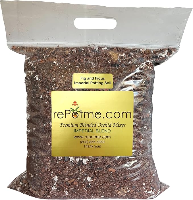 rePotme Fiddle Leaf Fig & Ficus Potting Soil - Imperial Houseplant Mix - Mini Bag (2 Quarts) - Great Potting Mix for Indoor Plants