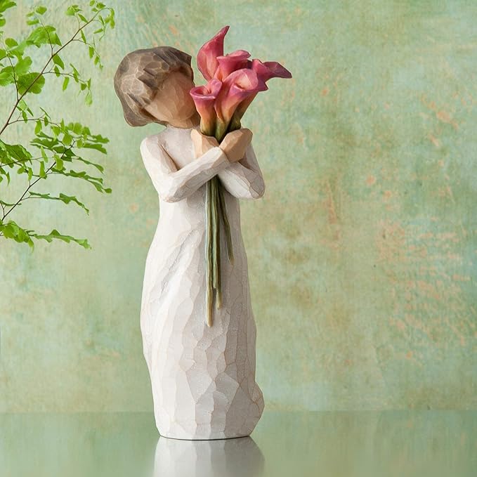 Willow Tree Bloom, Like Our Friendship, Vibrant and Ever-Constant, A Gift to Celebrate Friendships, or for Those Who Love Flowers, Sculpted Hand-Painted Figure