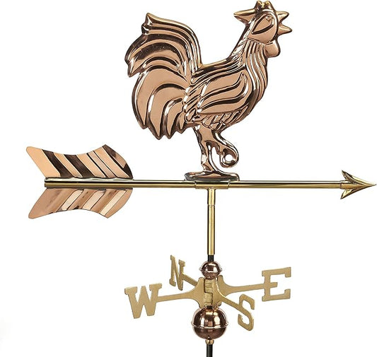 Good Directions Cottage Rooster Weathervane with Garden Pole