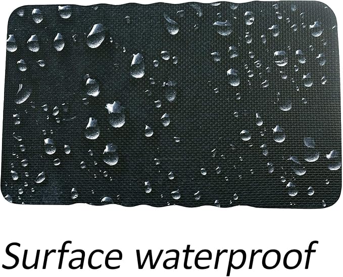 2pcs Premium Thick Kneeling Pad，Knee Pads for Gardening 18x11 Inch Gardening Tools Outdoor Cushions,Gardening Gifts for Women&Baby Bath Essentials (EVA-Soft, Black)