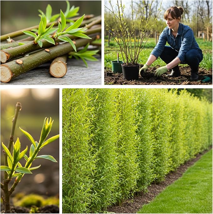 50 Hybrid Willow Tree Cuttings to Grow - Fastest Growing Tree in The World - Fast Privacy Hedge, Shade Trees - Grow Aussie Willow Trees