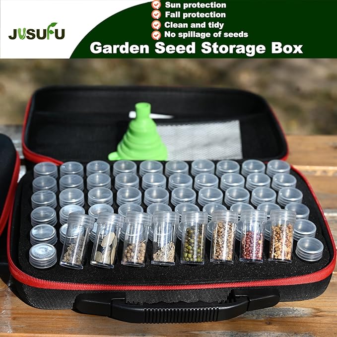 Seed Organizer Storage Box, 60 Slot Seed Organizer For Categorizing And Storing