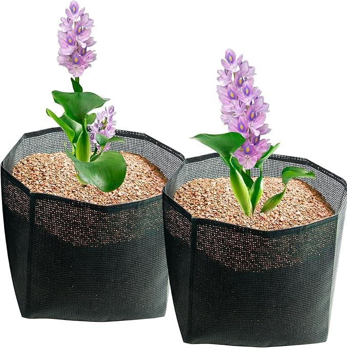 The Pond Guy Planting Bags for Backyard Water Gardens, Durable Mesh Planter Pot for Lily & Bog Plants, Grow Healthy Aquatic Plants, 7-Inch Square