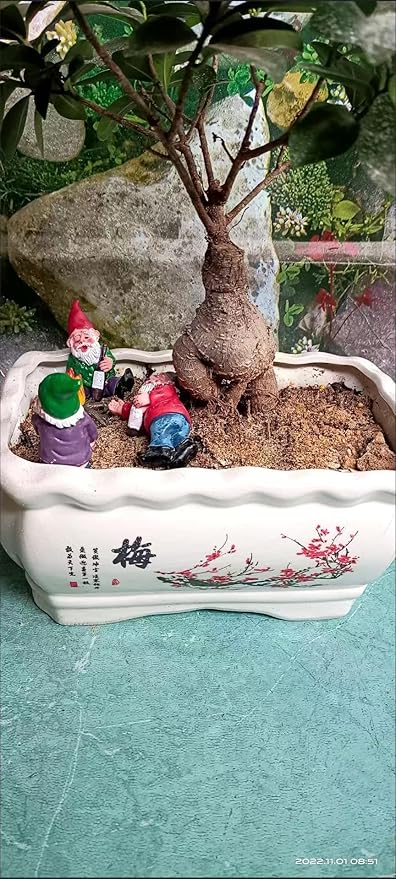 Small Gnomes Garden Decoration for Yerd, 3 Types Mini Funny Gnomes Figurines Room Garden Decor Sculptures for Outdoor Patio Lawn Balcony Plant
