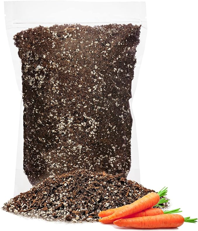 GARDENERA Premium Organic Potting Soil for Carrots - (1 Quart Bag)